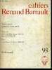 "Cahiers renaud barrault -N°93- numero special Samuel beckett- etudes de john calder, martin esslin, james knowlson- texte ""la plage"" de severo ...
