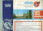 Afeda -bulletin officiel periodique N°50- novembre 1971 + 2 livrets + 1 depliant -la quadriphonie chez vous- shopping gueridon, lampadaire chrome, ...