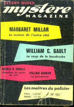 Mystere Magazine N°180- janvier 1963- La maison de l'autre côté- Le coup de la baudruche- Question de point de vue- La possession- le quintette ...