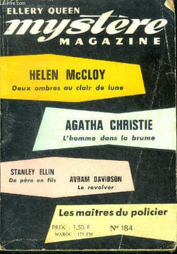 Mystere Magazine N°184- mai 1963- Deux ombres au clair de lune- L'homme dans la brume- De père en fils- Le revolver- l'homme a l'oeil de verre- une ...