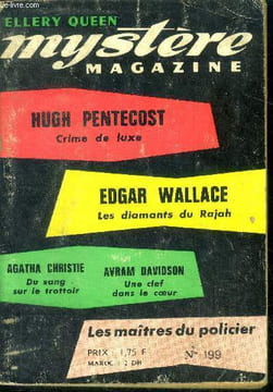 Mystere Magazine N°199 - aout 1964- Crime de luxe- Les diamants du Rajah- Du sang sur le trottoir- Une clef dans le coeur- lettres de cachet- un ...