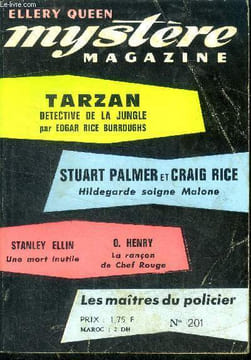 Mystere Magazine N°201- octobre 1964- tarzan détective de la jungle- Hildegarde soigne Malone- Une mort inutile- La rançon de Chef Rouge- c'est ...