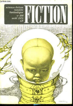 Fiction N°200 - aout 1970 - les faiseurs de miracles (1) par jack vance, ca par theodore sturgeon , ou guette un sphinx aux ailes en petales ...