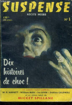 Suspense n°1 - avril 1956 - Douce sylvia par ira levin, son premier coup par evan hunter, panique par grant colby, traitement de choc par kenneth ...