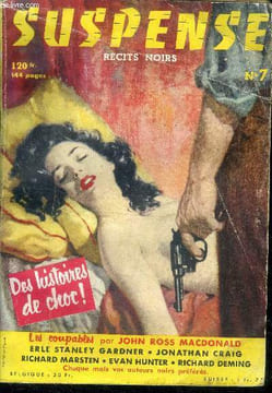 Suspense n°7 - octobre 1956 - cercle de mort par pat stadley, plein feu par ricahrd marsten, a main armee par erle stanley gardner, une souris morte ...