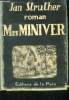 Mrs Miniver - roman. STRUTHER Jan