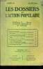 Les dossiers de l'action populaire N°140, 25 mars 1926- edition C- l'esprit international, dans les oeuvres sociales: psychologie experimentale de ...