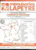 Menuiseries lapeyre - catalogue juillet 1985 (2e edition) - exploitations forestieres et fabriques de menuiseries, 9 usines specialisees, 30 depots de ...