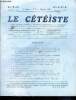 Le ceteiste N°11 novembre 1933, 14e annee- le chomage des travailleurs intellectuels, la protection en france des oeuvres francaises lyriques et ...