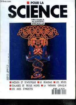 Pour la science N°159, janvier 1991- les reves: la cle des songes, le realisme en mathematiques et en physique, la therapie genique, des trous noirs ...