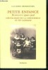 Petite enfance Bordeaux, 1900-1906 - Genealogie de la conscience et du langage. Desbrousses Lucienne