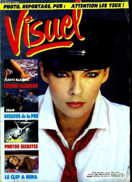 Visuel N°8 fevrier mars 1985- photo reportage pub: attention les yeux, lucien clergue: carte blanche, eram dessous de la pub, rancinan photos secrets, ...
