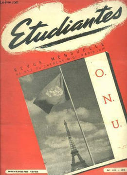 Etudiantes revue mensuelle N°26, novembre 1948- la suisse pays de l'acceuil, defense du roman policier, l'actualite de pascal (fin), balzac etudie au ...
