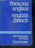 Dictionnaire europa Larousse - francais anglais, english french. COLLECTIF