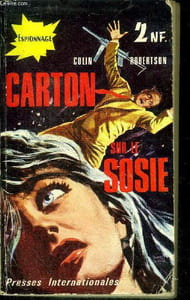 "Carton sur le sosie - ""lady take care"" - collection espionnage choc"