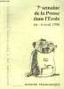 7e semaine de la presse dans l'&eacute;cole 1er -6 avril 1996. Collectif