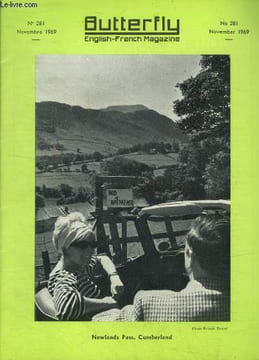 Butterfly english french magazine n°281 novembre 1969 : The secret of the unicorn- Le temple du soleil- Le régime du coureur de fond-cavaliers seuls- ...