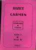 Carmen . Choeurs & piano Acte I & Acte II. Bizet