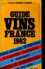 Guide des vins de France 1982. Dussert-Gerber Patrick