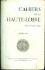 Cahiers de la Haute Loire Revue d'études locales Années 1972. Collectif