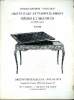 Dessins anciens - Tableaux Objets d'art et d'ameublement sièges et meubles du XVIIIè siècles catalogue d'une vente aux enchères qui a eu lieu le ...