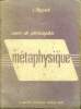 Cours de philosophie Métaphysique 3è édition. Meynard L.