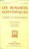 Les humanités scientifiques N°217 23è année scolaire Sciences au baccalauréat N°1 Octobre 1955. Minois Serge