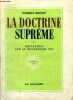 La doctrine suprême Réflexions sur le bouddhisme zen Deuxième édition.. Benoit Hubert