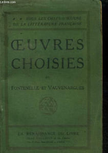 "Oeuvres choisies (Collection "" Tous les Chefs-D'oeuvre de la Littérature Française "")"