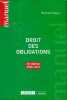 Droit des obligations 10è édition 2020-2021 Sommaire: Le contrat; Les sanctions attachées à la formation du contrat; Les effets du contrat; Le régime ...