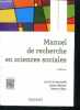 Manuel De Recherche En Sciences Sociales - 5eme edition. Luc Van Campenhoudt, marquet jacques, quivy raymon