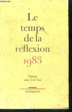 Le temps de la reflexion 1983 - parait unr fois l'an. Collectif,DEGUY MICHEL,GREEN ANDRE, PONTALIS