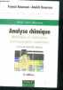 Analyse chimique, methodes et techniques instrumentales modernes - cours et exercices resolus - DEUG DUT pharmacie - 4e édition. Rouessac francis et ...