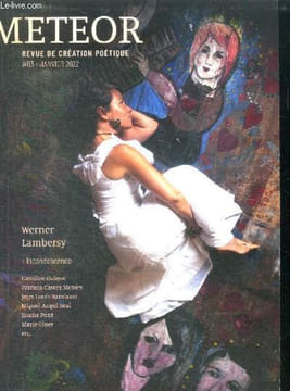 Meteor revue de creation n°3 poetique janvier 2022- werner lambersy: incandescence- caroline dahyot, patricia castex menier, jean louis rambour, ...