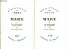 Marx - 2 volumes : tome I + tome II : une philospohie de la realite + une philosophie de l'economie - bibliotheque des idees -. HENRY michel
