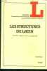 Les structures du latin - collection connnaissance des langues , volume X - 3e edition revue et augmentee. SERBAT guy, HIERCHE HENRI