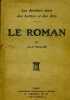 "Le Roman - Collection "" Les derniers états des Lettres et des Arts """. MULLER Jean