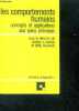 Les comportements humains - Concepts et applications aux soins infirmiers - collection Infirmieres d'aujourd'hui N°26. Carolyn E. Carlson, blackwell ...