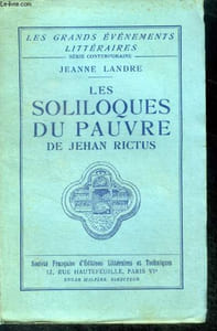 Les soliloques du pauvre de jehan rictus - collection Les Grands Evénements Littéraires