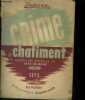 Crime et Chatiment Tome I - Collection Les Maitres - Biblioth&egrave;que France-Soir. DOSTOIEVSKY