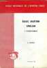 Basic aviation english - I (structures) - 1ere edition. SIONIS CLAUDE