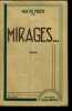 Mirages ... - roman - 69e edition. DU VEUZIT Max