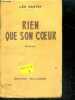 RIEN QUE SON COEUR - roman - 15e edition. DARTEY L&eacute;o