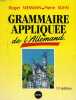 GRAMMAIRE APPLIQUEE DE L'ALLEMAND, REGLES ET EXERCICES D'APPLICATION. NIEMANN ROGER, KUHN PIERRE