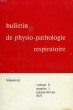 BULLETIN DE PHYSIOPATHOLOGIE RESPIRATOIRE, VOL. 11, N° 1, JAN.-FEV. 1975. COLLECTIF