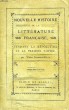 NOUVELLE HISTOIRE DE LA LITTERATURE FRANCAISE PENDANT LA REVOLUTION ET LE Ier EMPIRE. JEANROY-FELIX VICTOR