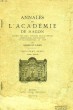 ANNALES DE L'ACADEMIE DE MACON, 3e SERIE, TOME XXXVII. COLLECTIF
