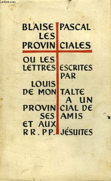 LES PROVINCIALES, TOME II. PASCAL Blaise, Par Z. TOURNEUR