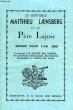 LE VERITABLE MATTHIEU LAENSBERG ET LE PERE LAJOIE, REUNIS POUR L'AN 1985. COLLECTIF