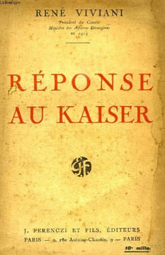 REPONSE AU KAISER. VIVIANI RENE